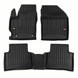 Tappetini compatibili con Toyota Corolla XII Hybrid dal 2018 in poi, su misura in Gomma TPE